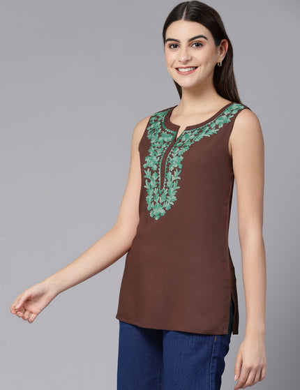 Amaira Sleeveless Short Kurti For Women