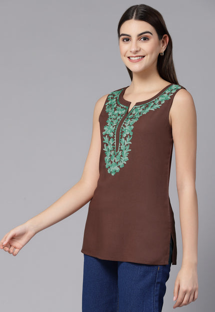 Amaira Sleeveless Short Kurti For Women