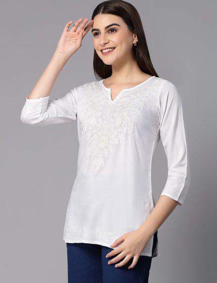 Zahra Self Aari Short Kurti For Women
