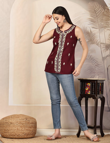 Iqra Sleeveless Kurti For Women