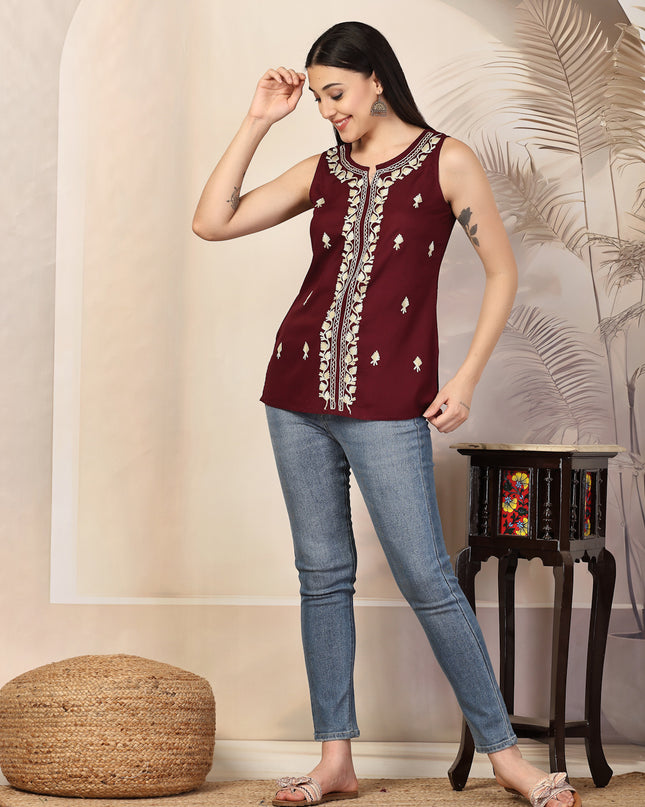 Iqra Sleeveless Kurti For Women