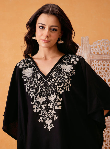 Qazmi Parvin Kashmiri Zari Work Kaftan CoOrd Set