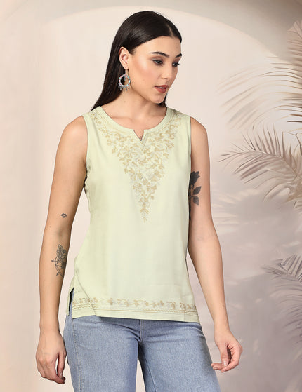 Ziana Sleeveless Short Kurti For Women