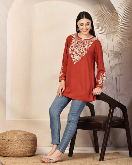 Jasmine A-Line Short Kurti For Women