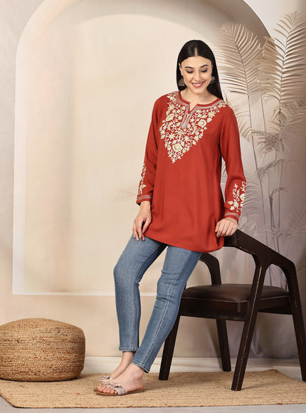 Jasmine A-Line Short Kurti For Women