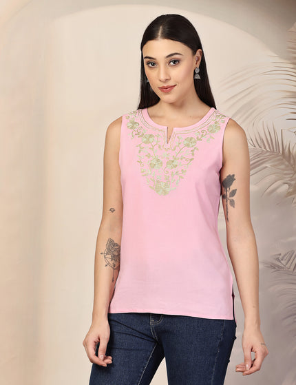 Nadia Sleeveless Short Kurti For Women