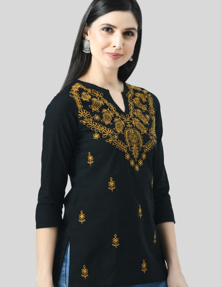 Chikan Short Kurti For Women