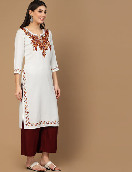 Off White Kerry Long Kurti For Women