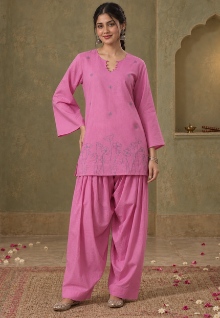 Sitara Pink Farshi Set