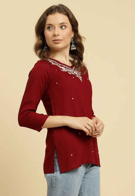 Boota Reel Short Kurti For Women