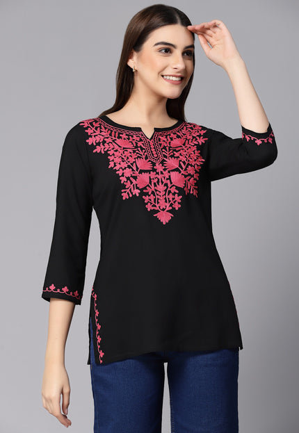Mayra Aari Embroidered Short Kurti For Women