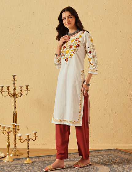 Mahnaz Aari Long Kurti For Women
