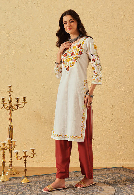 Mahnaz Aari Long Kurti For Women