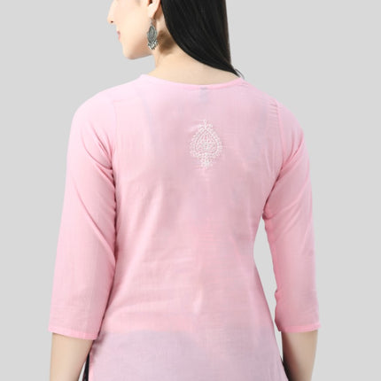 Chikan Short Kurti For Women