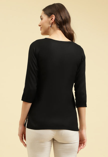 Zahra Self Aari Short Kurti For Women