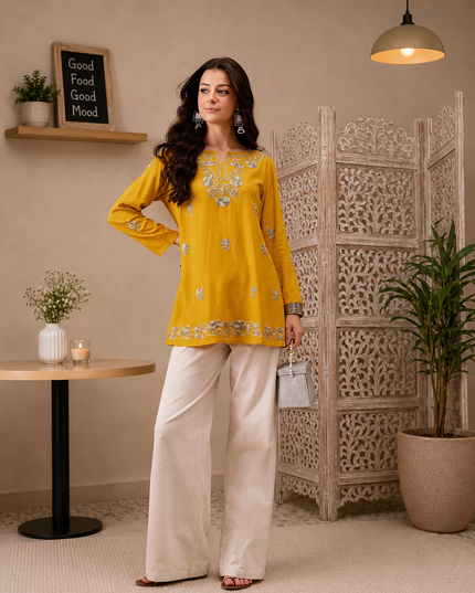 Zayesha A-line Short Kurti For Women