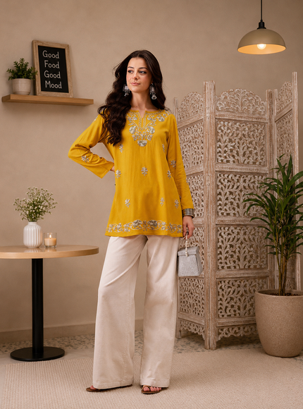 Zayesha A-line Short Kurti For Women