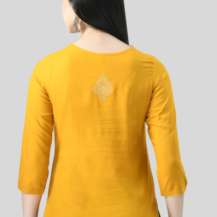 Chikan Short Kurti For Women