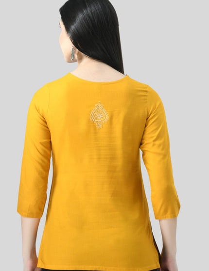 Chikan Short Kurti For Women