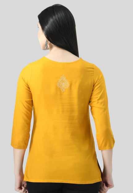 Chikan Short Kurti For Women