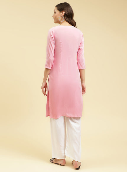 Gul Aari Long Kurti For Women