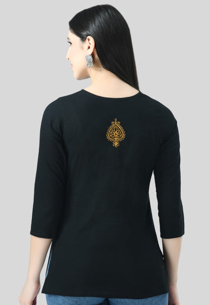 Chikan Short Kurti For Women