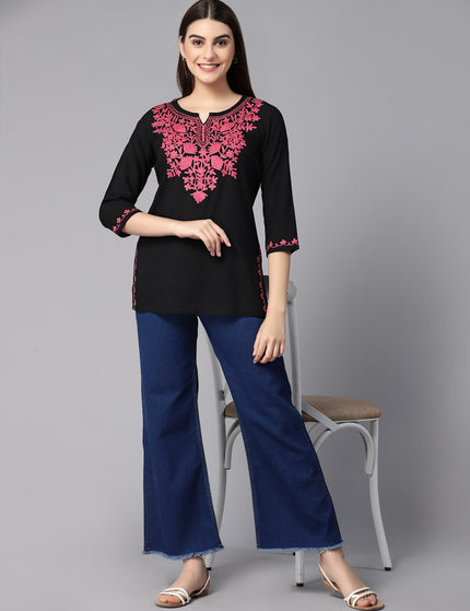 Mayra Aari Embroidered Short Kurti For Women