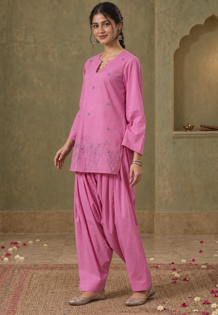 Sitara Pink Farshi Set