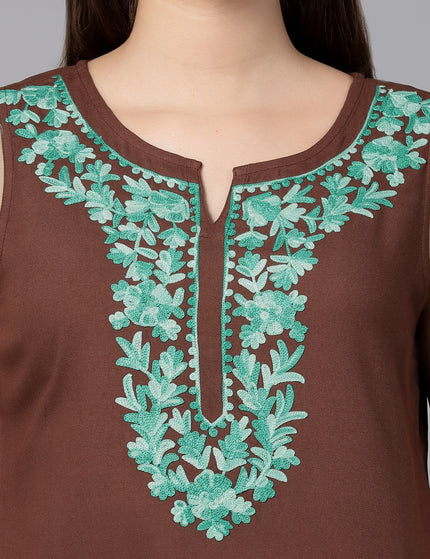 Amaira Sleeveless Short Kurti For Women