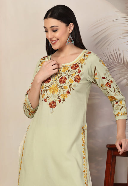 Mahnaz Aari Long Kurti For Women