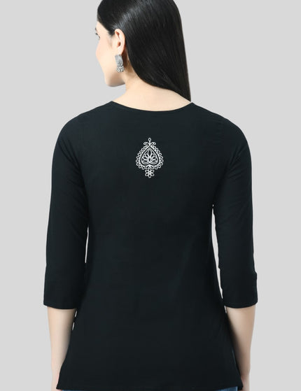 Chikan Short Kurti For Women