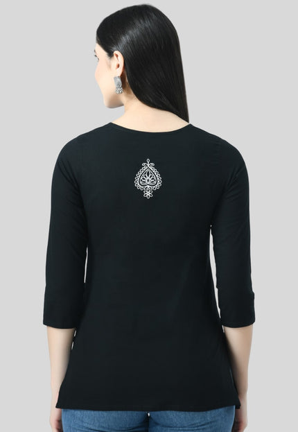 Chikan Short Kurti For Women