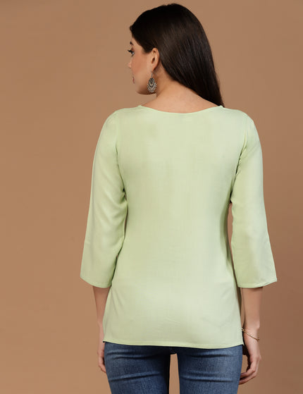 Israa Aari Embroidered Short Kurti For Women