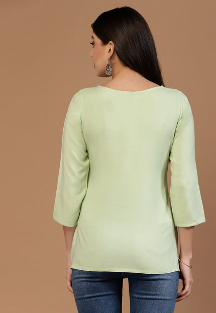 Israa Aari Embroidered Short Kurti For Women