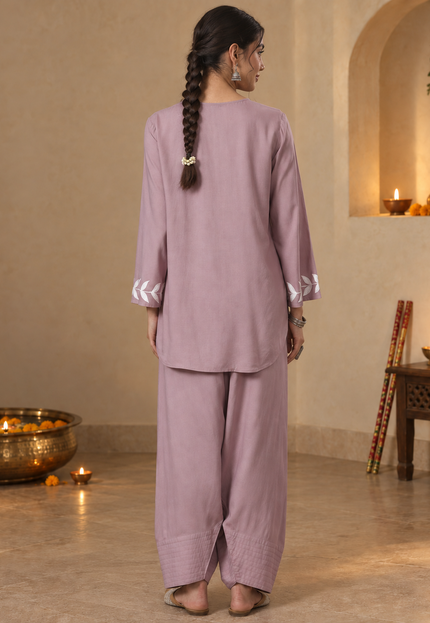 Jaira Lavendar Farshi Set