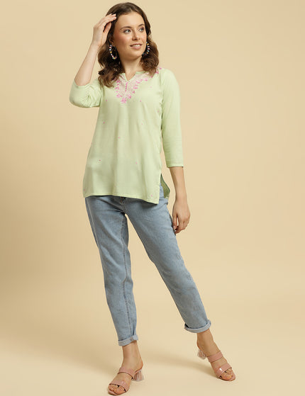 Pash Boota Short Kurti For Women