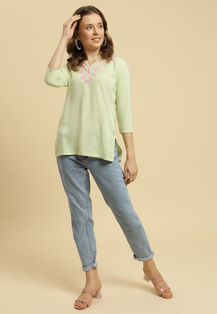 Pash Boota Short Kurti For Women