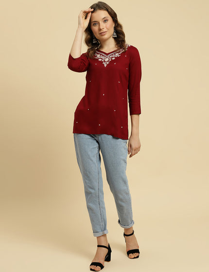 Boota Reel Short Kurti For Women