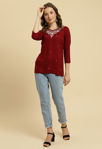 Boota Reel Short Kurti For Women