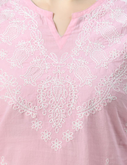 Chikan Short Kurti For Women