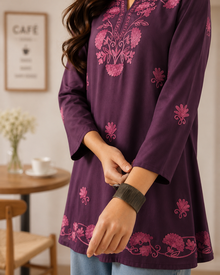 Zayesha A-line Short Kurti For Women