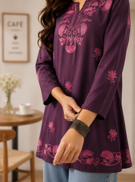 Zayesha A-line Short Kurti For Women