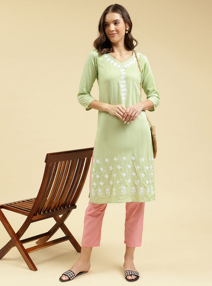 Gul Aari Long Kurti For Women