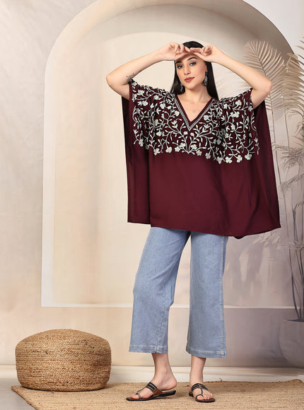 Sheen Kaftan Short Kurti For Women