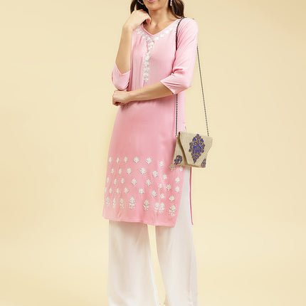 Gul Aari Long Kurti For Women