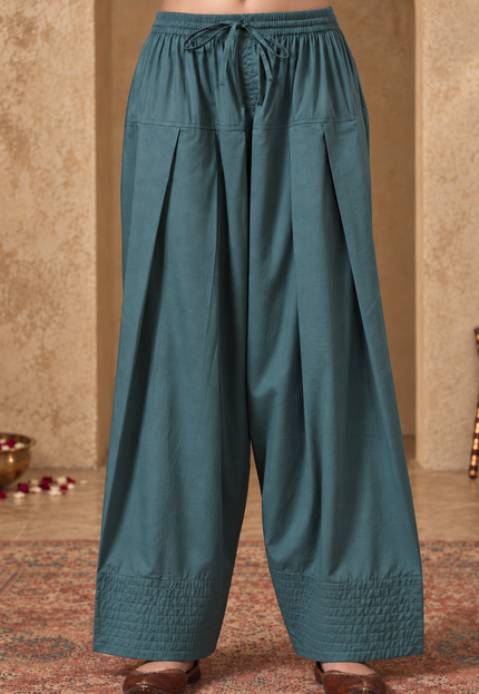 Vaani Peach & Green Farshi Set