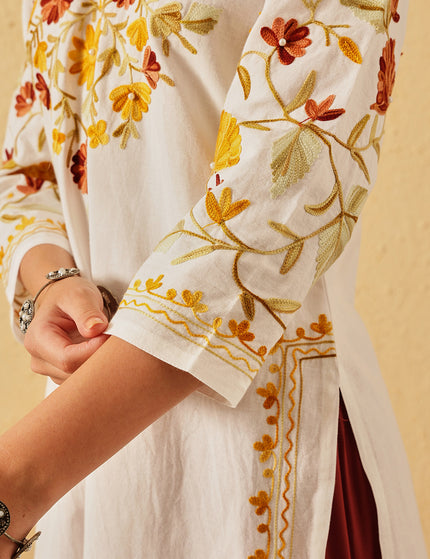 Mahnaz Aari Long Kurti For Women