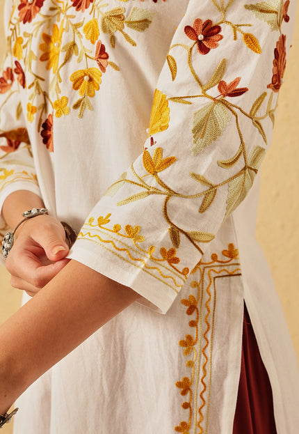 Mahnaz Aari Long Kurti For Women