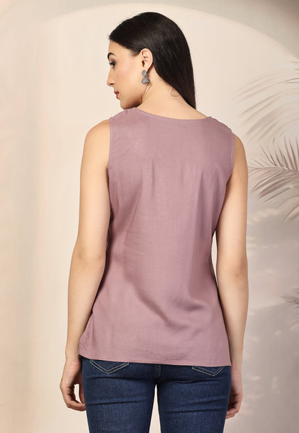 Ziana Sleeveless Short Kurti For Women