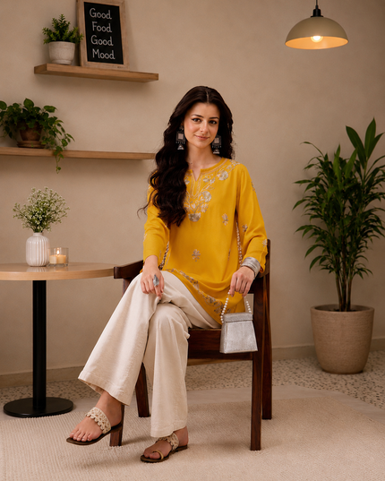 Zayesha A-line Short Kurti For Women